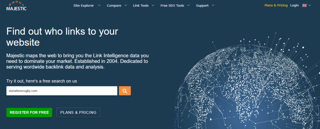 Majestic Backlink Analyzer