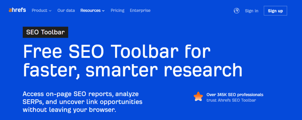 ahrefs seo toolbar