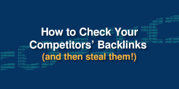 how to check competitor backlinks