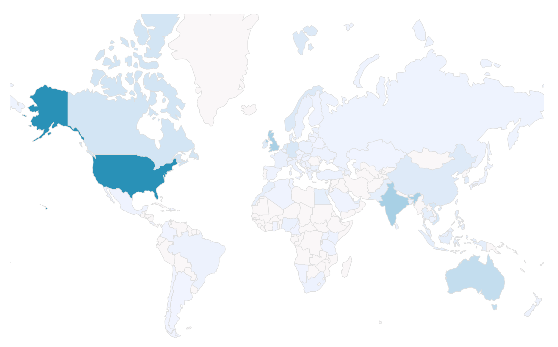 T-RANKS clients locations map