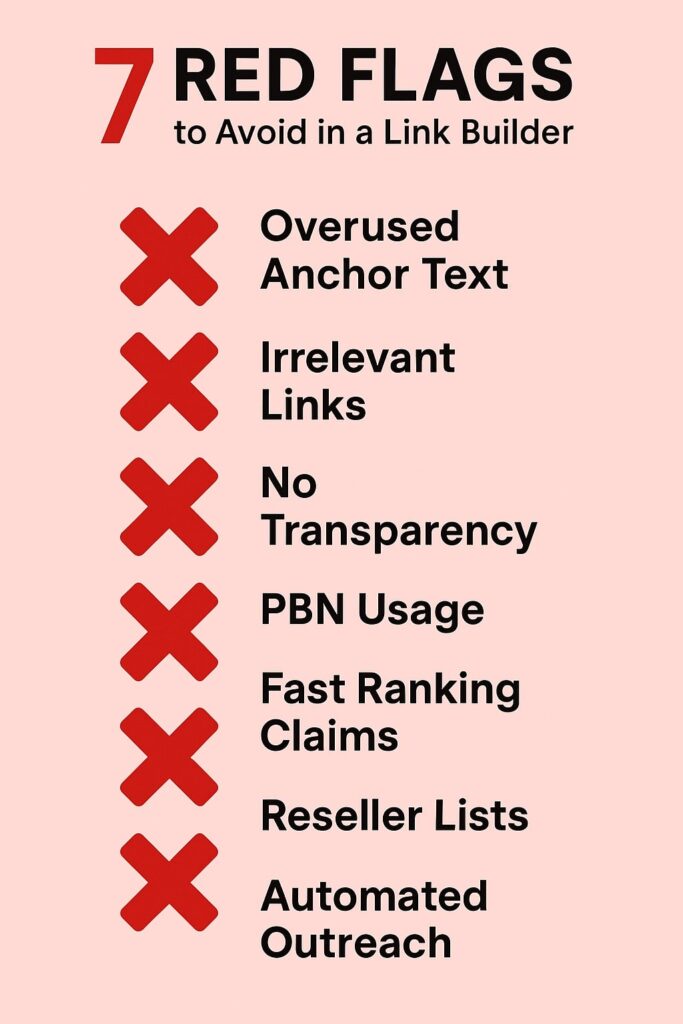 7 Red Flags to Avoid in a Link Builder