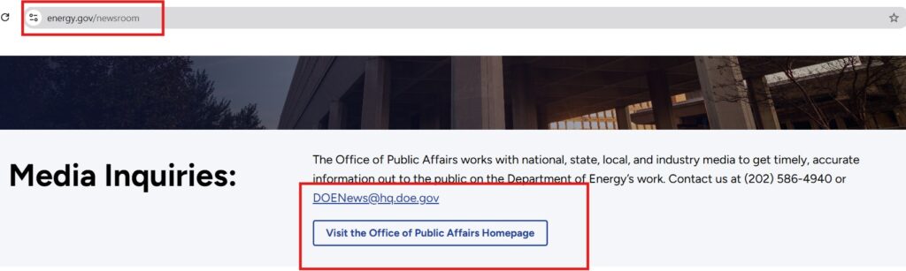 Contribute to Public Sector Blogs or Case Studies Example from US Department of Energy .jpg