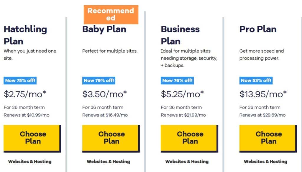 HostGator Pricing