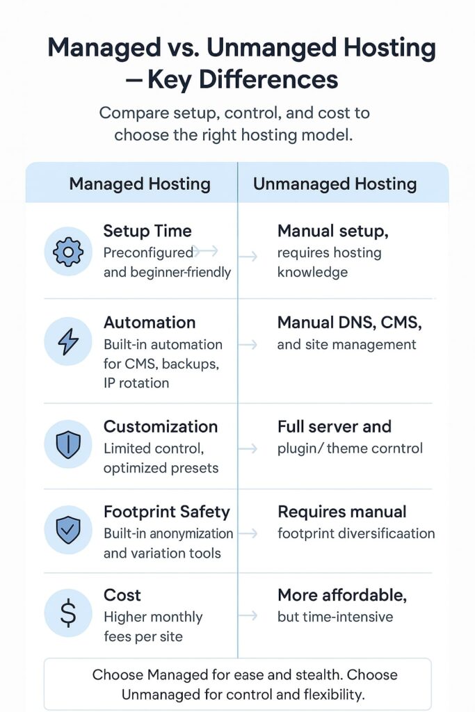 Managed vs. Unmanaged Hosting – Key Differences