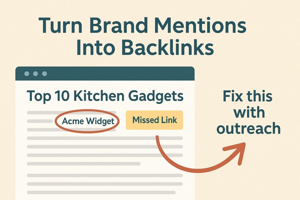 Turn Brand Mention into Links