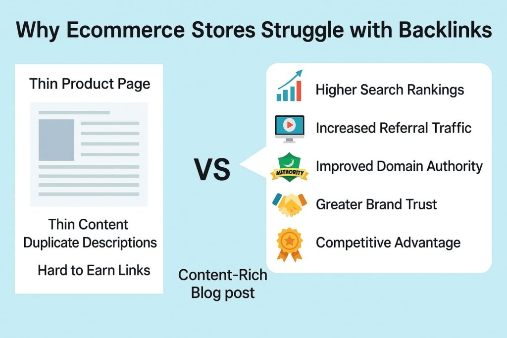 Why Ecommerce Sites Struggle to Get Links