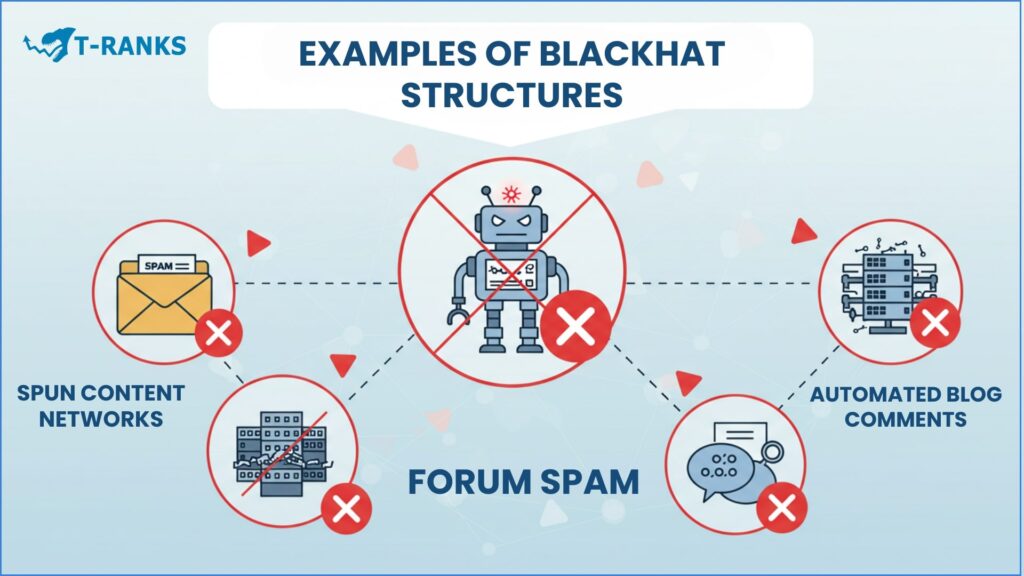 Examples of Blackhat Structures