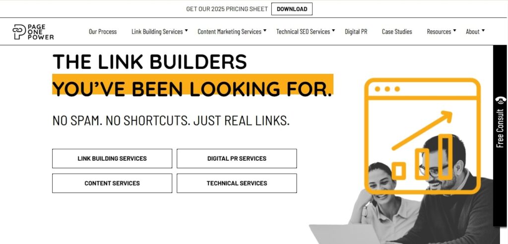 Page One Power Link building agency for white label