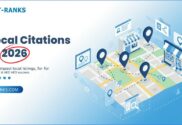Local citations 2026 illustration with map pins and businesses for SEO.
