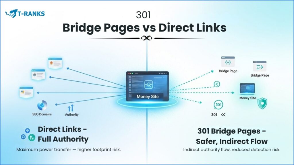 301 Bridge Vs Direct Links