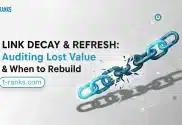 Link Decay and Refresh audit workflow for link equity recovery decisions.