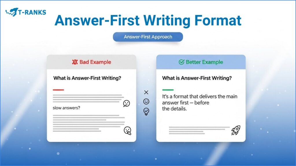 Answer First Writing Example