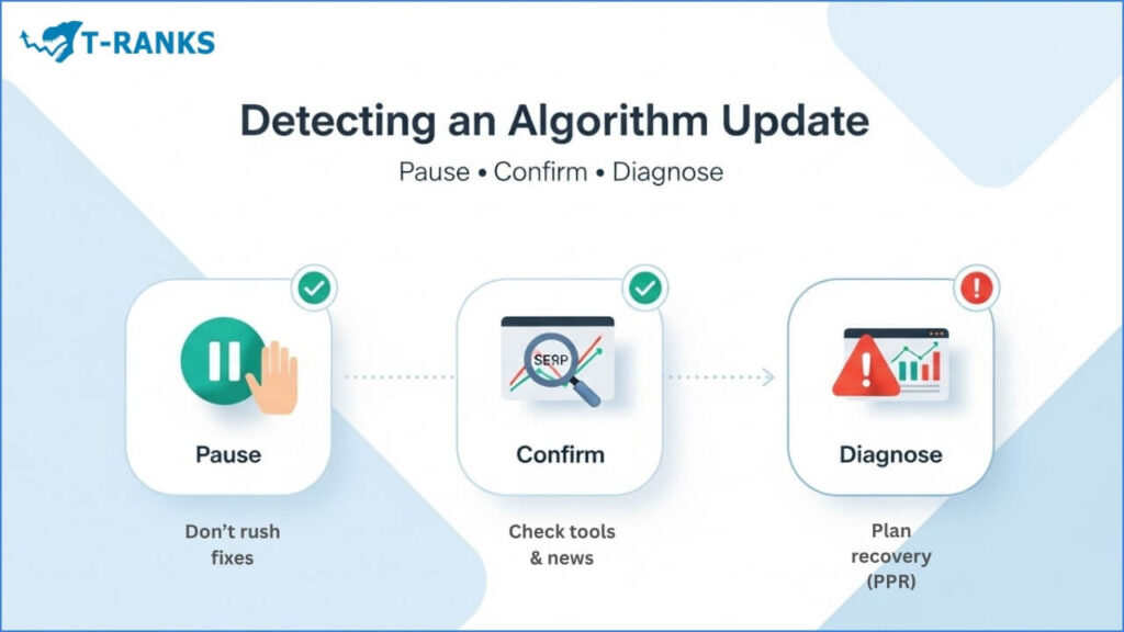 Detecting An Algorithm Update Checklist