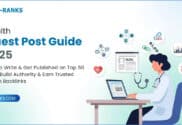 Health guest post guide 2025 cover — learn how to publish on top health blogs and earn quality backlinks.