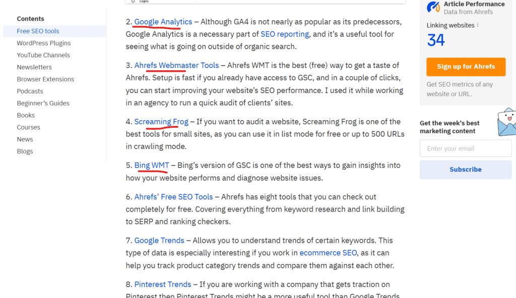 Resource Page Example Ahref Guide