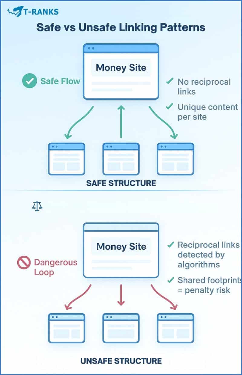 PBN Interlinking Safe vs Unsafe