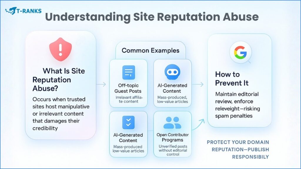 Understanding Site Reputation Abuse