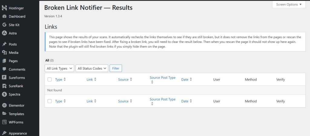 Broken Link Notifier PLugin