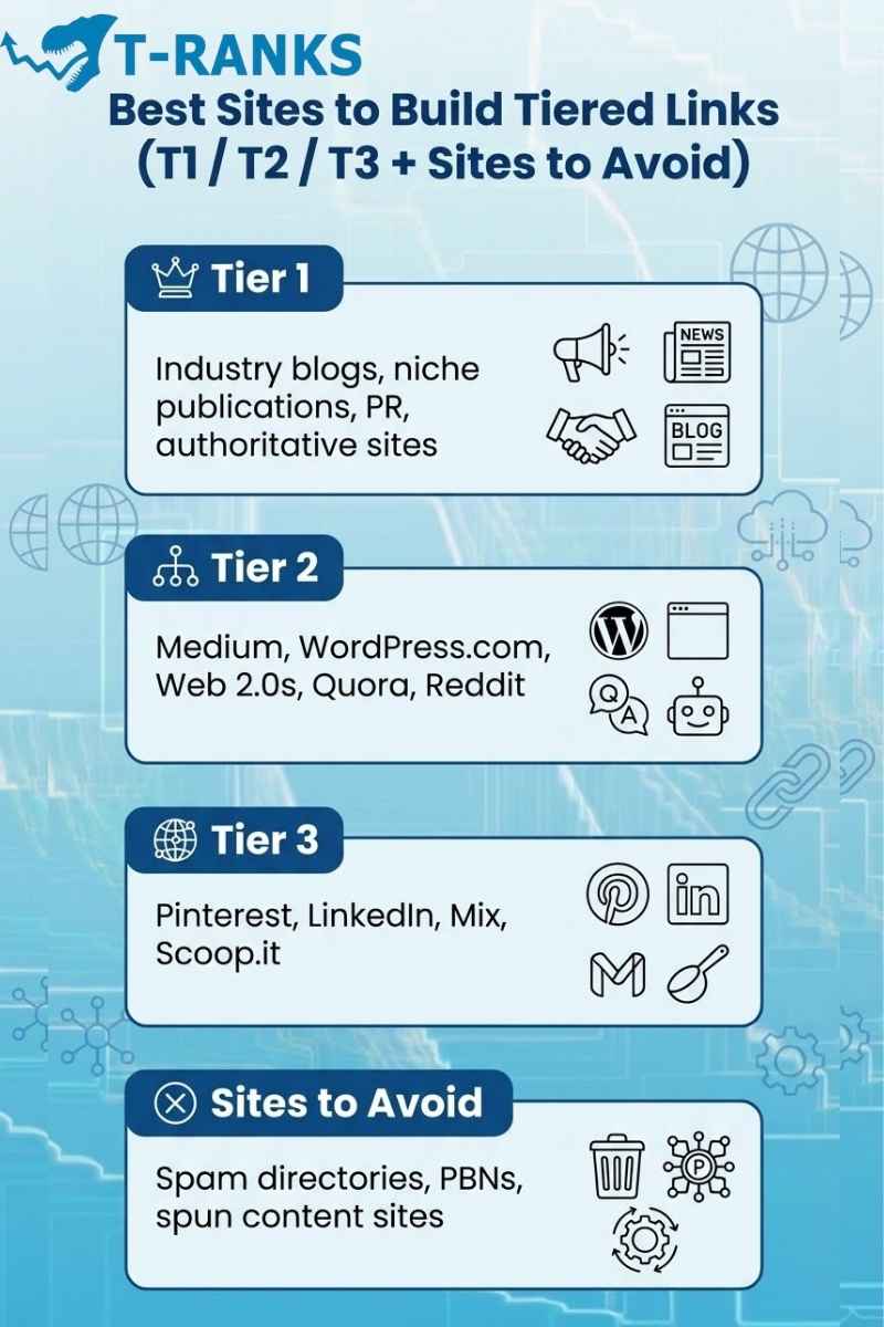 best sites for tiered links