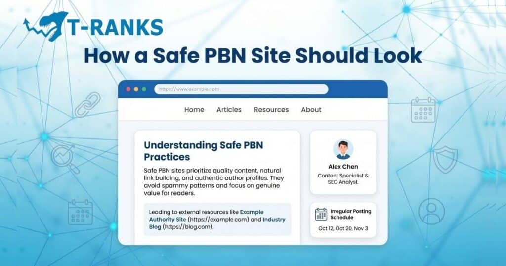 how a safe pbn site should look