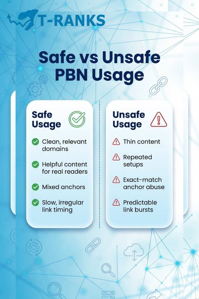 Safe vs Unsafe PBN Usage