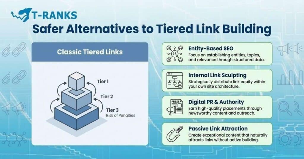 safer alternatives to tiered link building