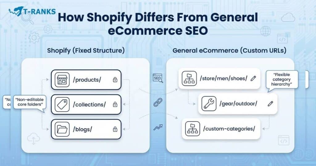 shopify vs ecommerce url structure