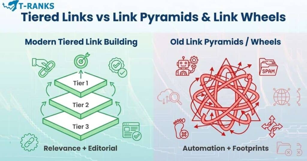 tiered links vs link pyramids wheels