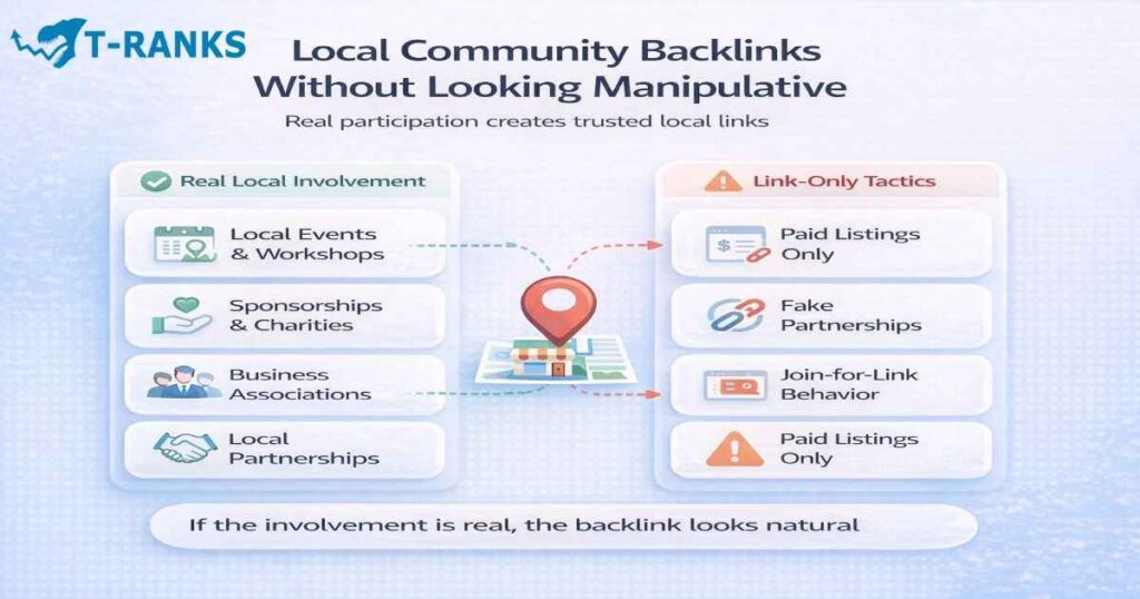 Local Community Backlinks Without Looking Manipulative