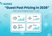 Guest post pricing 2026 with DR, traffic, and niche impact factors