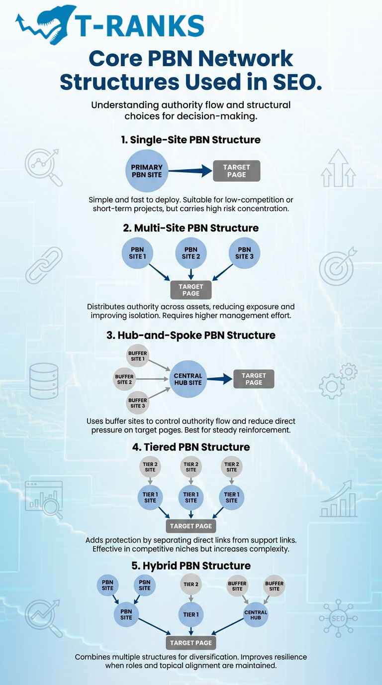 Core PBN Network Structures infographic
