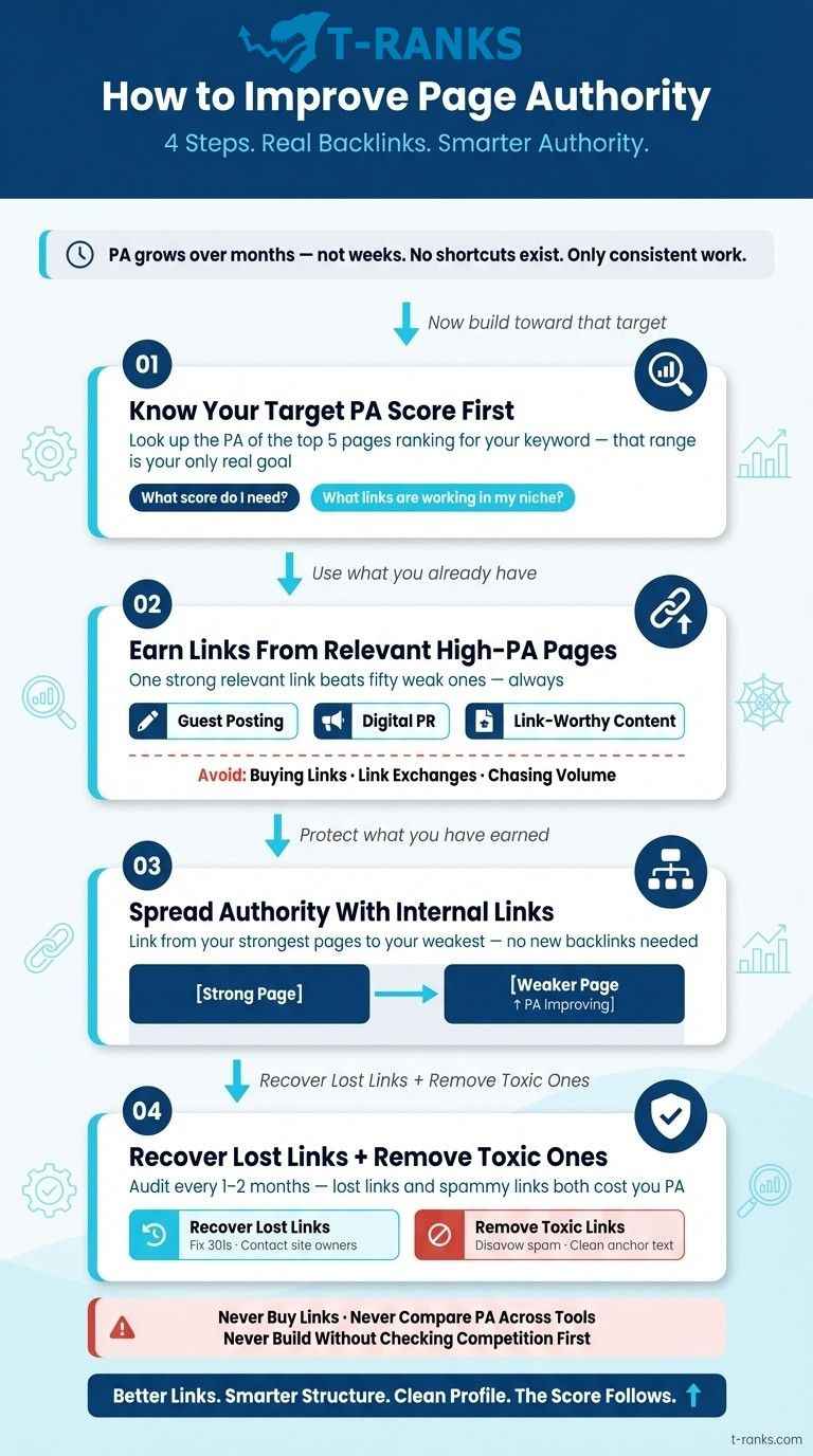 How to Improve Page Authority infographic